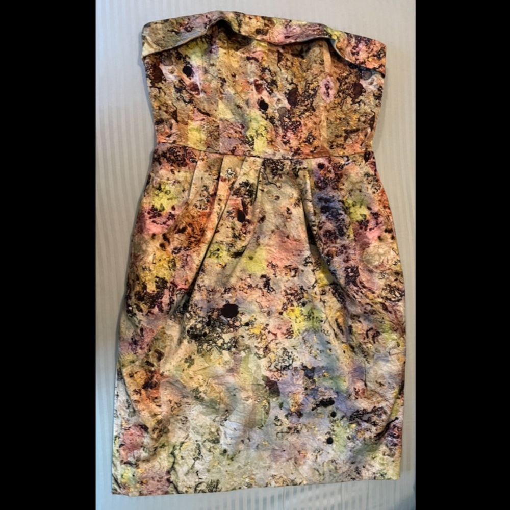 Watercolor Cocktail Dress - Anthropologie - Size 8
